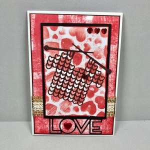 Valentin napi szerelmes képeslap, ajándékkísérő, szív, szerelem - otthon & életmód - papír, írószer - ajándékozás kellékei - képeslap, üdvözlőlap - Meska.hu