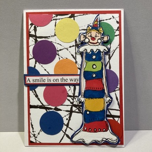 Bohóc születésnapi képeslap, cirkusz, clown - otthon & életmód - papír, írószer - ajándékozás kellékei - képeslap, üdvözlőlap - Meska.hu