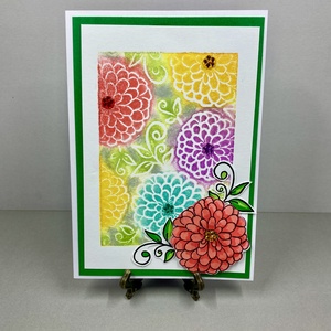 Virágos képeslap, ajándékkísérő - otthon & életmód - papír, írószer - ajándékozás kellékei - képeslap, üdvözlőlap - Meska.hu