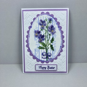 Húsvéti  képeslap, ajándékkísérő, ibolya - Meska.hu