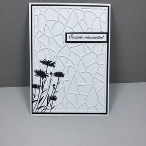 Részvétnyilvánító képeslap, részvét, gyász, kegyelet, megemlékezés, Otthon & Életmód, Papír, írószer, Ajándékozás kellékei, Képeslap, üdvözlőlap, Papírművészet, MESKA