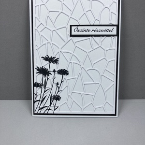 Részvétnyilvánító képeslap, részvét, gyász, kegyelet, megemlékezés - otthon & életmód - papír, írószer - ajándékozás kellékei - képeslap, üdvözlőlap - Meska.hu