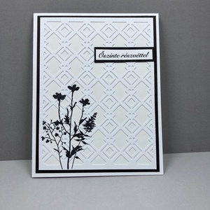 Részvétnyilvánító képeslap, részvét, gyász, kegyelet, megemlékezés, Otthon & Életmód, Papír, írószer, Ajándékozás kellékei, Képeslap, üdvözlőlap, Papírművészet, MESKA