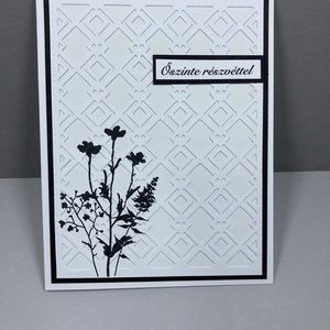 Részvétnyilvánító képeslap, részvét, gyász, kegyelet, megemlékezés - otthon & életmód - papír, írószer - ajándékozás kellékei - képeslap, üdvözlőlap - Meska.hu