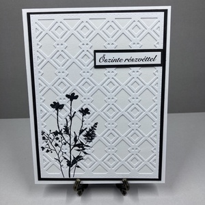 Részvétnyilvánító képeslap, részvét, gyász, kegyelet, megemlékezés - otthon & életmód - papír, írószer - ajándékozás kellékei - képeslap, üdvözlőlap - Meska.hu