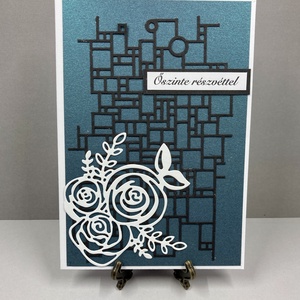 Részvétnyilvánító képeslap, részvét, gyász, kegyelet, megemlékezés - otthon & életmód - papír, írószer - ajándékozás kellékei - képeslap, üdvözlőlap - Meska.hu