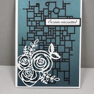 Részvétnyilvánító képeslap, részvét, gyász, kegyelet, megemlékezés - otthon & életmód - papír, írószer - ajándékozás kellékei - képeslap, üdvözlőlap - Meska.hu