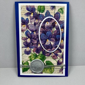 Anyák napi, születésnapi, névnapi virágos, árvácskás képeslap - Meska.hu