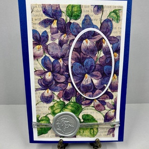 Anyák napi, születésnapi, névnapi virágos, árvácskás képeslap - otthon & életmód - papír, írószer - ajándékozás kellékei - képeslap, üdvözlőlap - Meska.hu