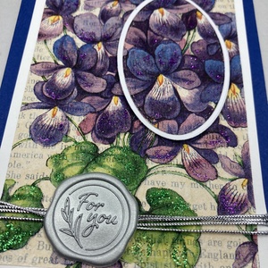 Anyák napi, születésnapi, névnapi virágos, árvácskás képeslap - otthon & életmód - papír, írószer - ajándékozás kellékei - képeslap, üdvözlőlap - Meska.hu