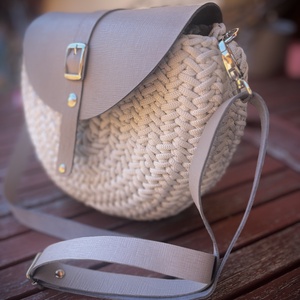 Horgolt crossbody - táska & tok - kézitáska & válltáska - alkalmi táska - Meska.hu