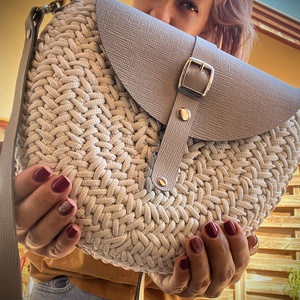 Horgolt crossbody - táska & tok - kézitáska & válltáska - alkalmi táska - Meska.hu