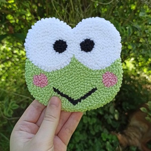 Keroppi poháralátét, Otthon & Életmód, Konyhafelszerelés, tálalás, Tálalás, Tányér- és poháralátét, Hímzés, MESKA