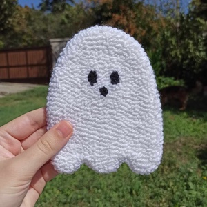 Halloween szellem poháralátét - Meska.hu