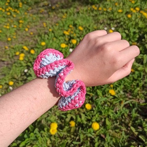 Horgolt scrunchie, Ruha & Divat, Hajdísz & Hajcsat, Hajgumi, Horgolás, MESKA