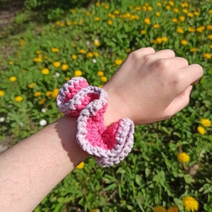 Horgolt scrunchie, Ruha & Divat, Hajdísz & Hajcsat, Hajgumi, Horgolás, MESKA