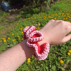 Horgolt scrunchie, Ruha & Divat, Hajdísz & Hajcsat, Hajgumi, Horgolás, MESKA