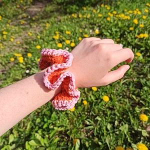 Horgolt scrunchie, Ruha & Divat, Hajdísz & Hajcsat, Hajgumi, Horgolás, MESKA
