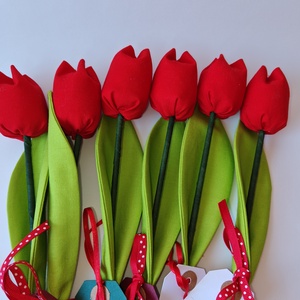 Varrott tulipán - otthon & életmód - dekoráció - virágdísz és tartó - csokor & virágdísz - Meska.hu