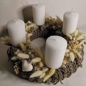 Adventi koszorú - karácsony - adventi díszek - adventi koszorú - Meska.hu