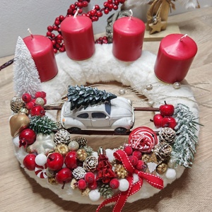 Adventi koszorú - karácsony - adventi díszek - adventi koszorú - Meska.hu