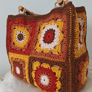 Horgolt táska  - táska & tok - kézitáska & válltáska - kézitáska - Meska.hu