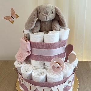 Nyuszis pelenkatorta - Meska.hu