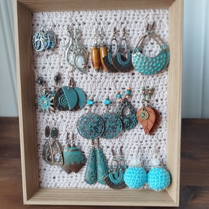 Fülbevaló tartó  - ékszer - ékszertartó - ékszertartó állvány - Meska.hu