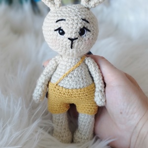 Horgolt nyuszi  - játék & sport - plüssállat & játékfigura - nyuszi - Meska.hu