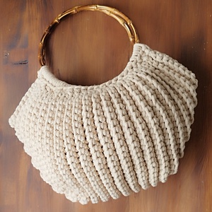 Horgolt kagyló táska - táska & tok - kézitáska & válltáska - kézitáska - Meska.hu