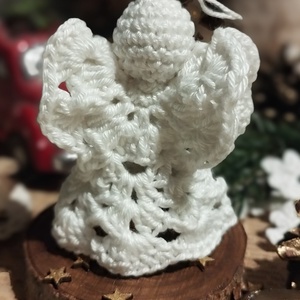 Horgolt angyalka 3D - Meska.hu