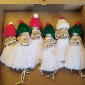 Manólány karácsonyfadíszek, Karácsony, Karácsonyi lakásdekoráció, Karácsonyfadíszek, Csomózás, Mindenmás, MESKA