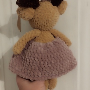 Rénszarvas lány - horgolt  - karácsony - karácsonyi lakásdekoráció - karácsonyi manók, figurák - Meska.hu