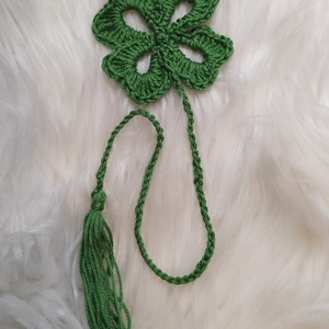 Négylevelű lóhere könyvjelző  - könyv & zene - könyvjelző - Meska.hu