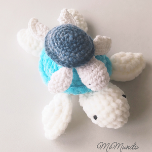 Horgolt teknőc mama és gyermeke - játék & sport - plüssállat & játékfigura - teknős - Meska.hu