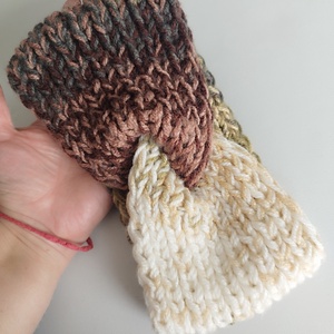 Kötött fülvédő pánt/hajpánt - Meska.hu