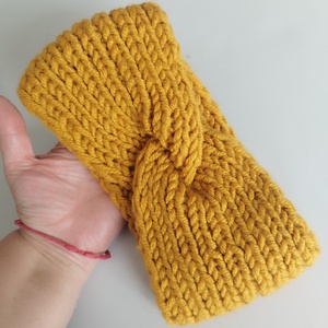 Kötött fülvédő pánt/hajpánt, Ruha & Divat, Sál, Sapka, Kendő, Fejpánt, Kötés, Varrás, MESKA