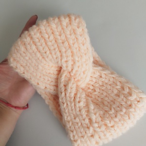 Kötött fülvédő pánt/hajpánt, Ruha & Divat, Sál, Sapka, Kendő, Fejpánt, Kötés, Varrás, MESKA