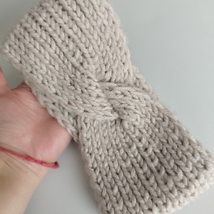 Kötött fülvédő pánt/hajpánt, Ruha & Divat, Sál, Sapka, Kendő, Fejpánt, Kötés, Varrás, MESKA