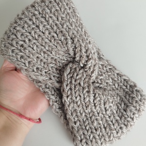 Kötött fülvédő pánt/hajpánt, Ruha & Divat, Sál, Sapka, Kendő, Fejpánt, Kötés, Varrás, MESKA