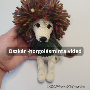 Horgolásminta videó -Oszkár az oroszlán  - Meska.hu