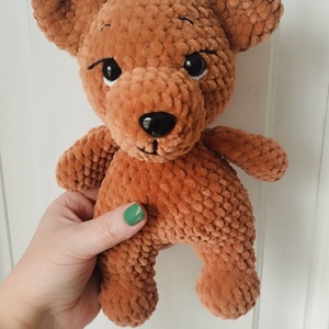 Horgolt puha maci - játék & sport - plüssállat & játékfigura - maci - Meska.hu