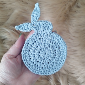 Nyuszi poháralátét -Húsvéti dekoráció , Otthon & Életmód, Konyhafelszerelés, tálalás, Sütés, főzés, Edényalátét, Horgolás, MESKA