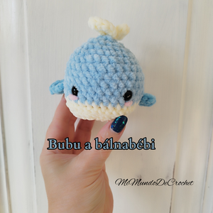 Horgolt plüss bálnabébi - Meska.hu