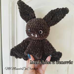 Horgolt plüss denevér  - Meska.hu