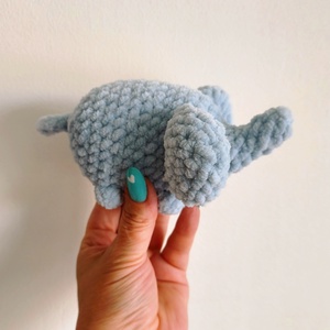 Horgolt zsenília elefánt bébi  - Meska.hu