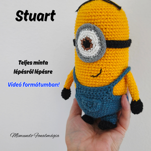 Stuart horgolásminta VIDEÓ , DIY (Csináld magad), Szabásminta, útmutató, Horgolási minta, Horgolás, MESKA