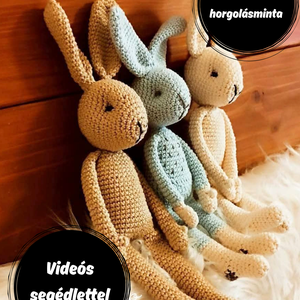 Cuki nyuszi horgolásminta -PDF - Meska.hu