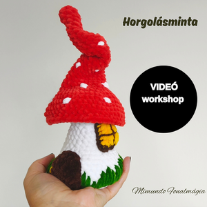 Erdei Gombaházikó  - HORGOLÁSMINTA, DIY (Csináld magad), Szabásminta, útmutató, Horgolási minta, Horgolás, Mindenmás, MESKA