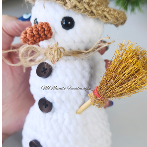 Hóember horgolásminta  - diy (csináld magad) - szabásminta, útmutató - horgolási minta - Meska.hu